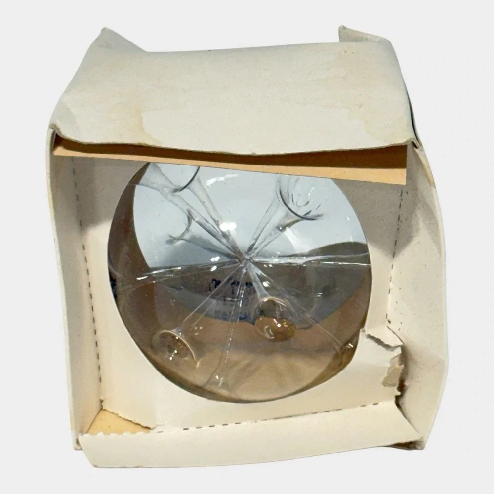 Robert Niederer Art Glass Ornament Unisex OS Clear Good Atomic MCM Italy Box